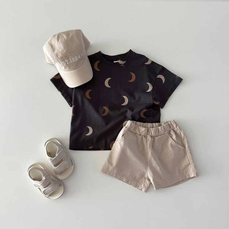 【BABY】夏新作 月総柄TシャツSK091723