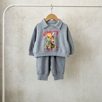 【BABY&KID】カートゥーン柄カジュアルセットアップSK100829