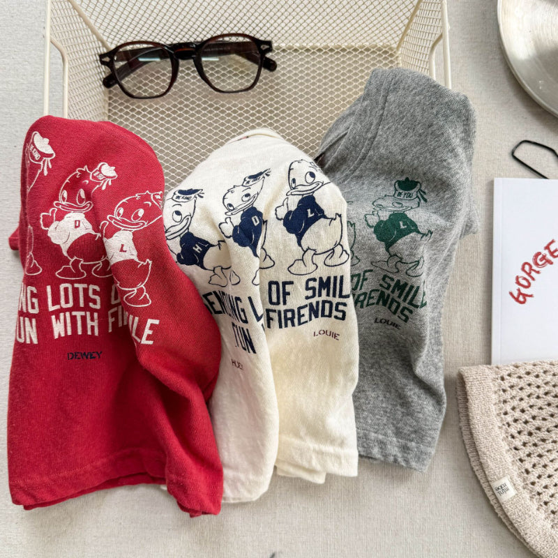 【BABY&KID】夏新作 可愛いカジュアルクルーネックTシャツSK010217