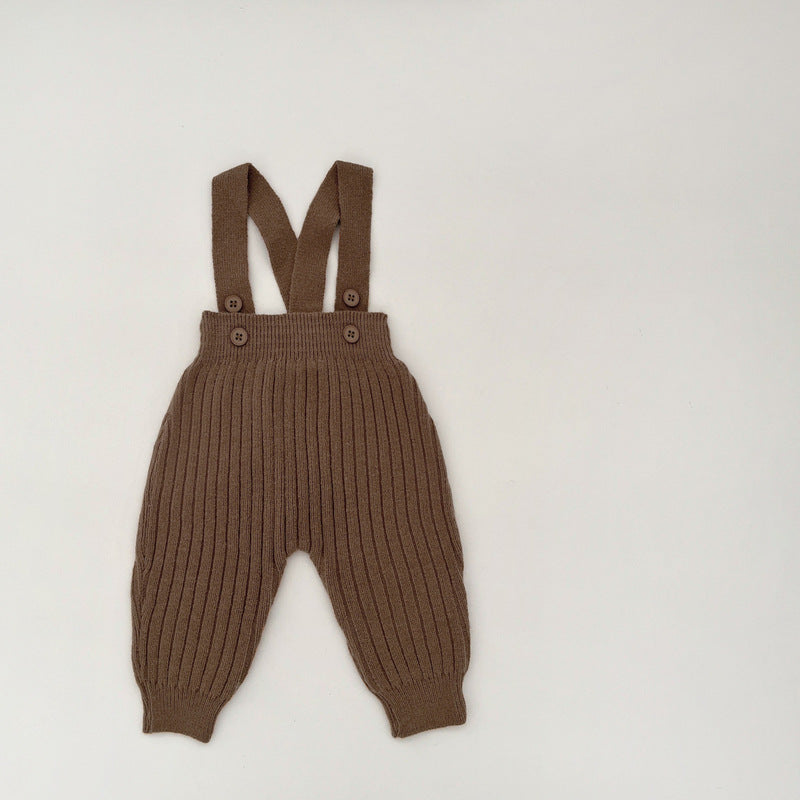 【BABY】おしゃれニットサロペットパンツSK100203