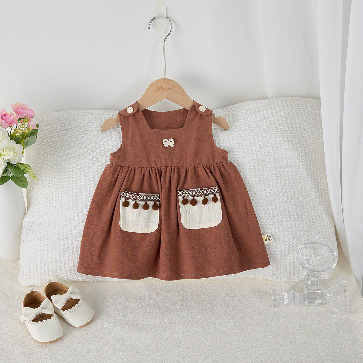 【BABY&KID】夏新作 ノースリーブレトロワンピースSK062313