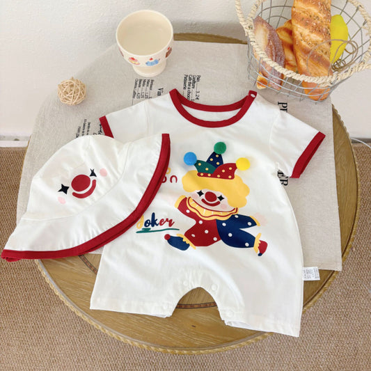 【BABY】夏新作 カートゥーン半袖ロンパースSK091101