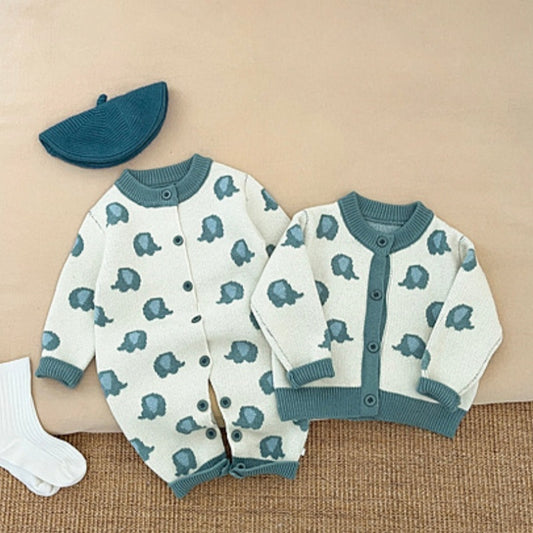 【BABY&KID】韓国風アニマル柄カバーオール、カーディガンSK101816