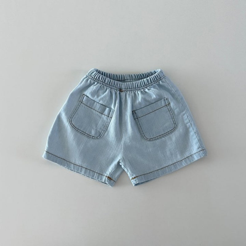 【BABY&KID】夏新作 デニムシャツセットアップSK080215