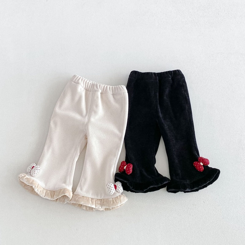 【BABY&KID】冬新作蝶結び裏起毛パンツSK108507