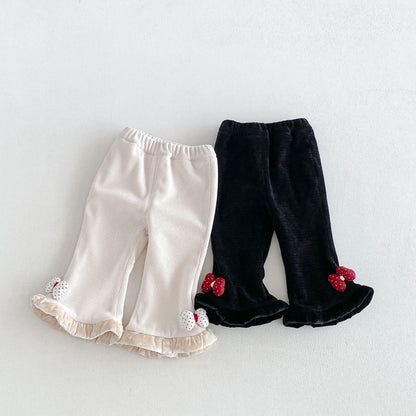 【BABY&KID】冬新作蝶結び裏起毛パンツSK108507
