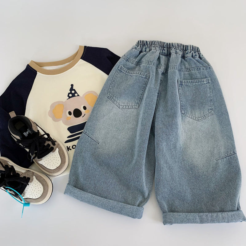 【BABY&KID】ゆったりデニムパンツSK100501