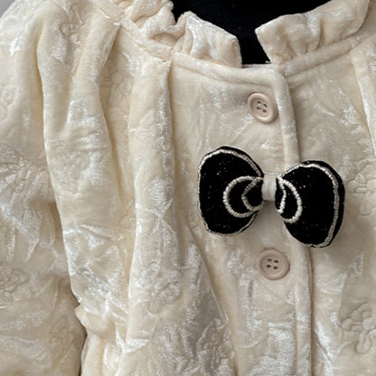 【BABY】冬新作ベロアキルティングレトロジャケットSK102726