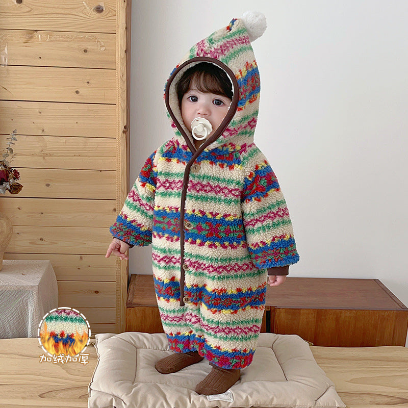 【BABY】冬新作レトロあったかカバーオールSK103210