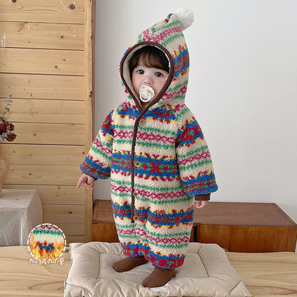 【BABY】冬新作レトロあったかカバーオールSK103210