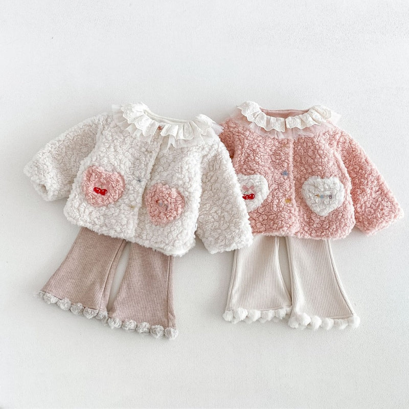 【BABY&KID】ハートポケットジャケット、フレアパンツSK108117