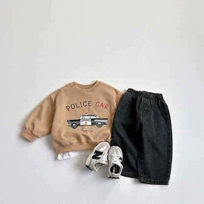 【BABY&KID】車プリントスウェットSK101551