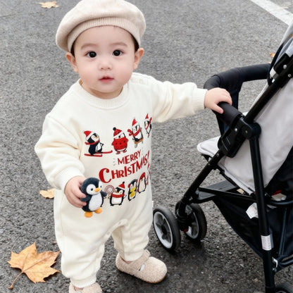 【BABY】クリスマスペンギンカバーオールSK103202