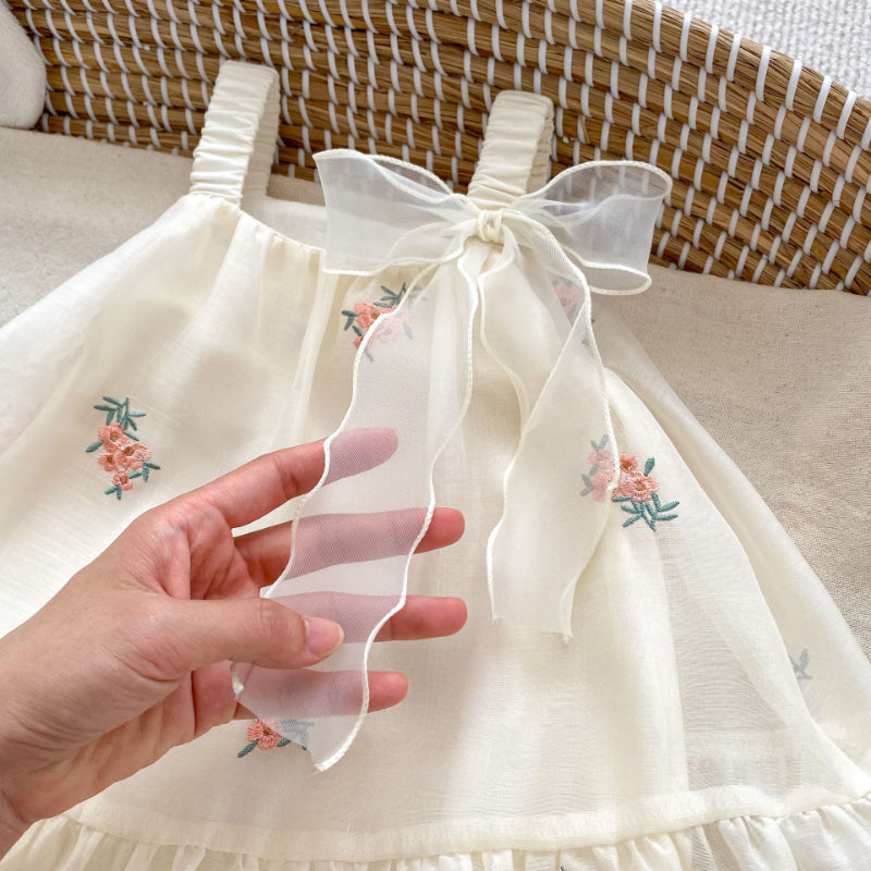 【BABY】夏新作 刺繍キャミロンパースワンピースSK072501