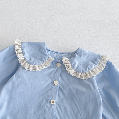【BABY&KID】花柄サロペットスカート＆ガールシャツSK092434