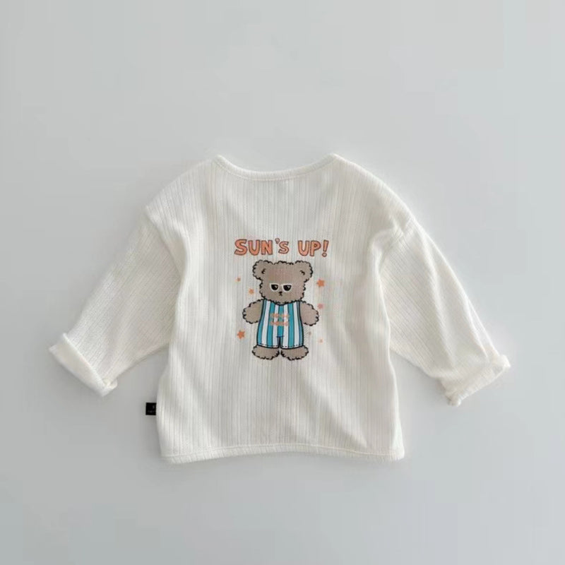 【BABY】夏新作 通気コットンカーディガンSK080829