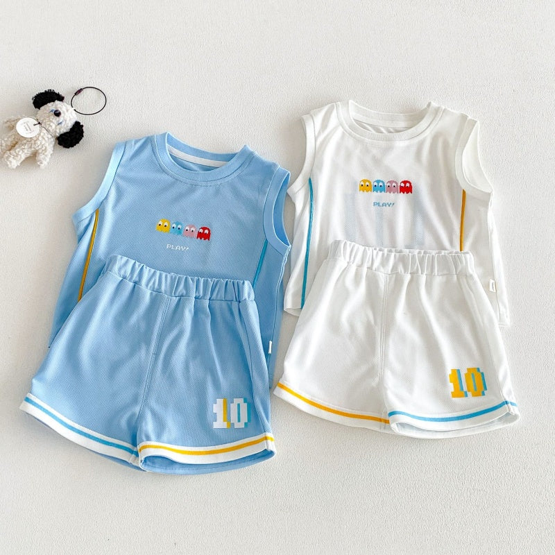 【BABY&KID】夏新作カートゥーンプリントセットアップSK105907