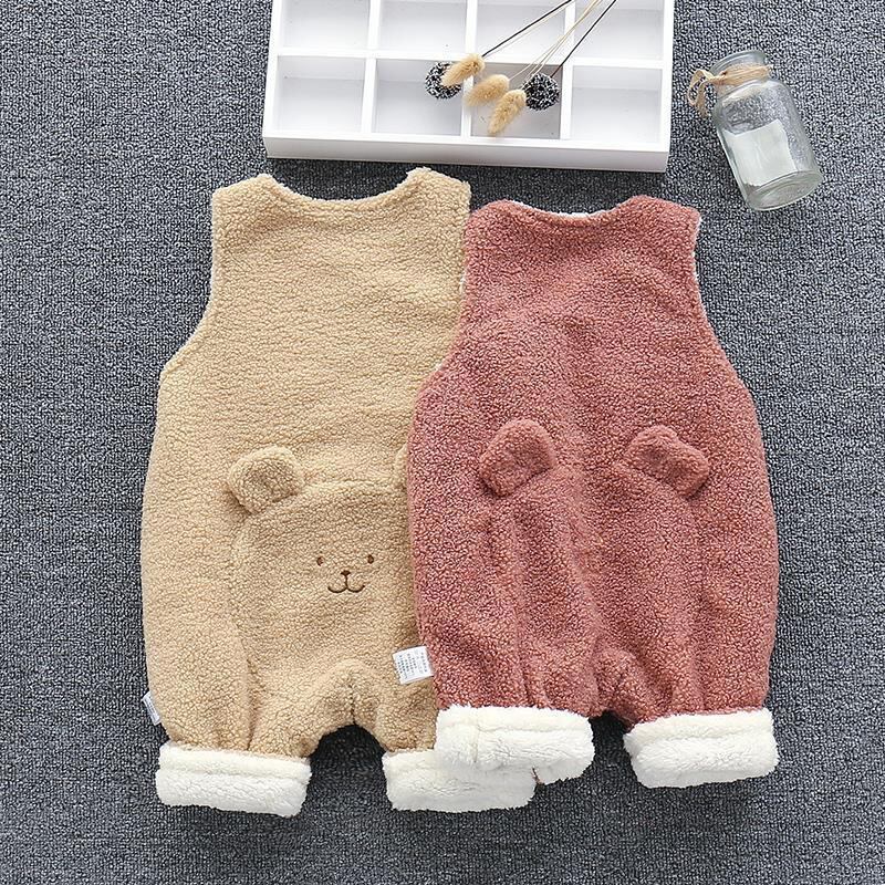 【BABY&KID】冬新作韓国風クマミミ付きサロペットSK11392