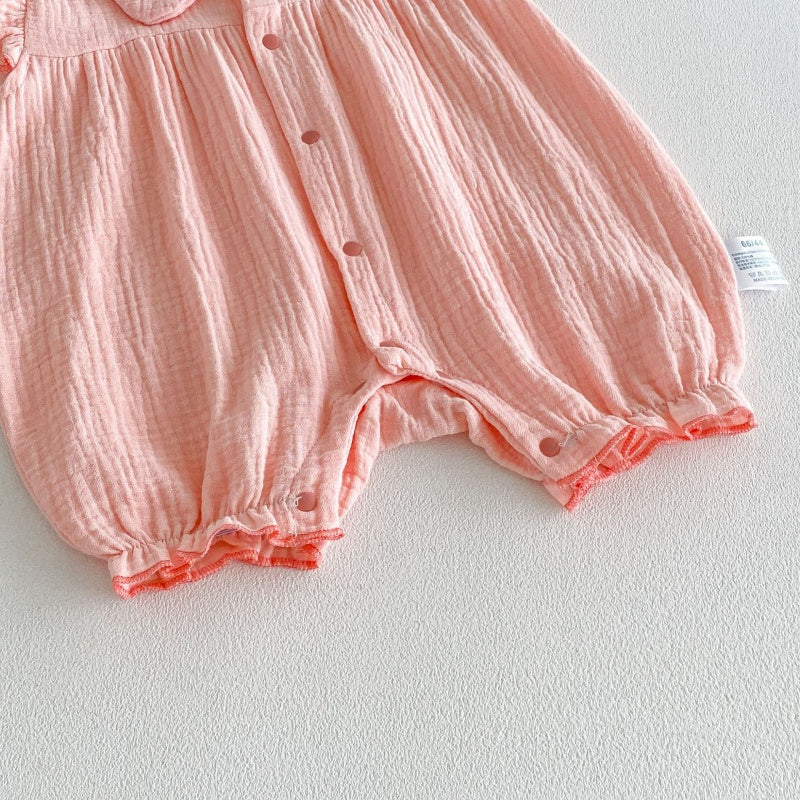 【BABY】夏新作さくらんぼ刺繍カバーオールSK106411