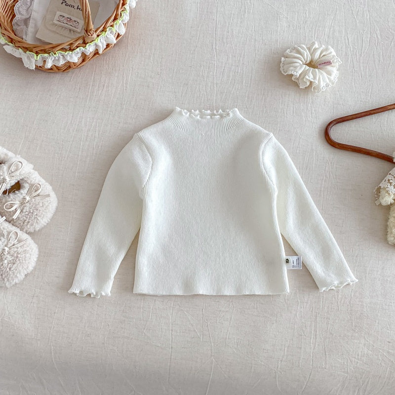 【BABY】冬新作レーススクエアカラ—キルティングあったかロンパースSK103111