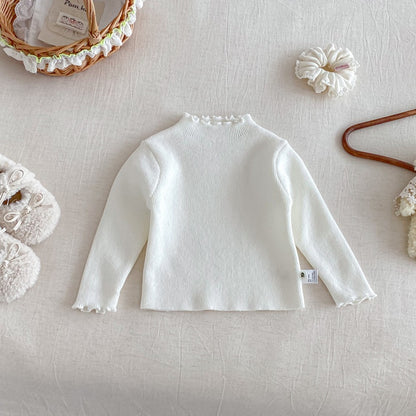 【BABY】冬新作レーススクエアカラ—キルティングあったかロンパースSK103111