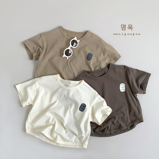 【BABY&KID】夏新作 英字がプリントされたTシャツSK080813
