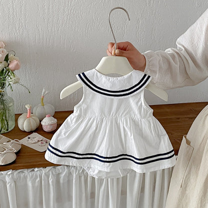 【BABY】夏新作学院風ロンパースSK104503