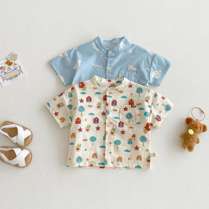 【BABY&KID】夏新作 総柄可愛いＴシャツSK080607
