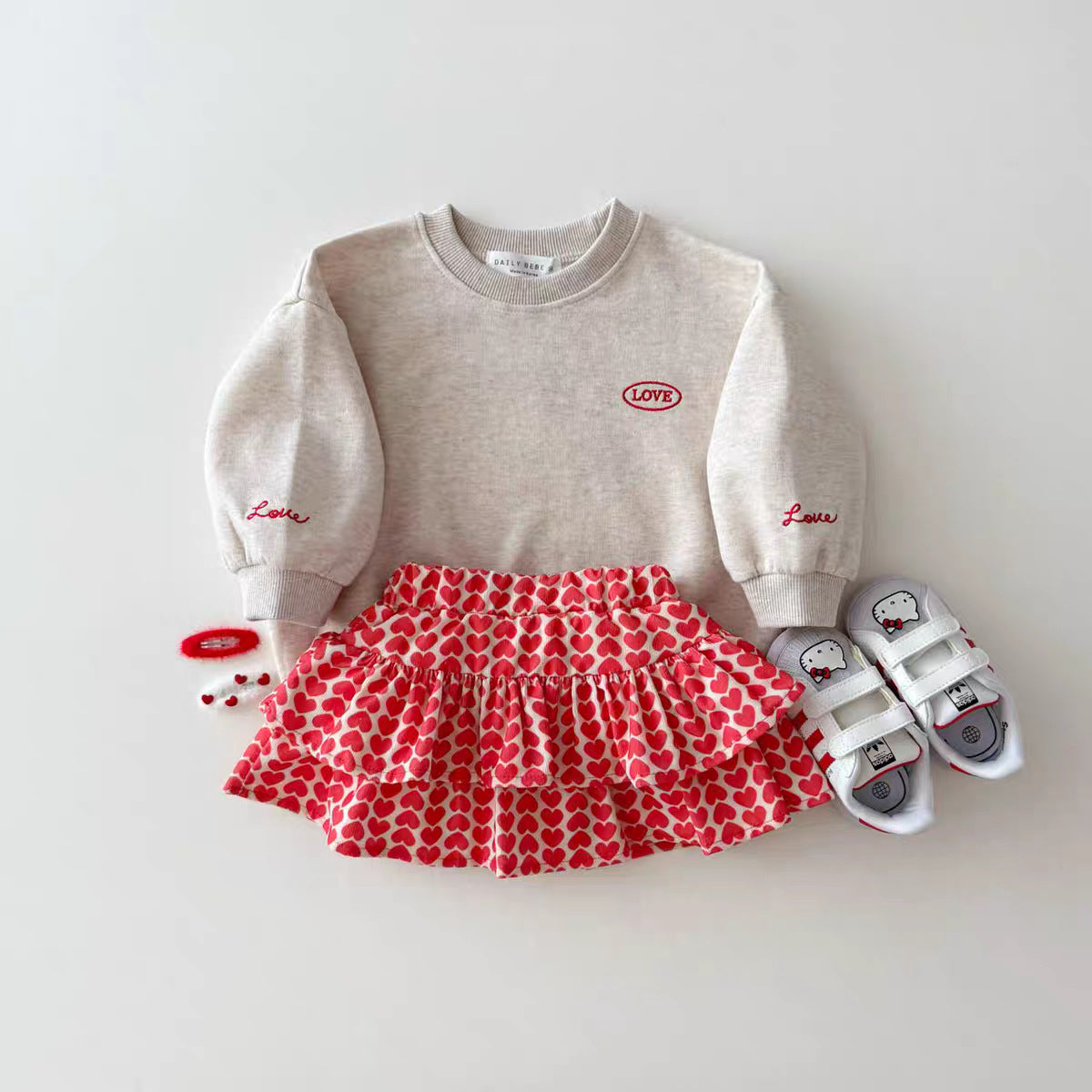 【BABY&KID】LOVEロゴクルーネックスウェットSK102635