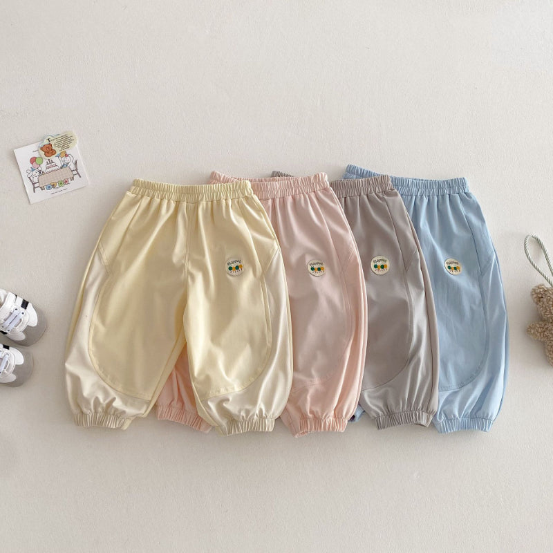 【BABY&KID】夏新作 きパッチワークカジュアルパンツSK070608