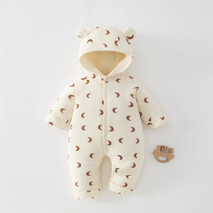 【BABY】冬新作北欧風月柄中綿カバーオールSK102629