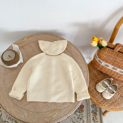【BABY】キリン＆ゾウ刺繍ニットカーディガンSK102408