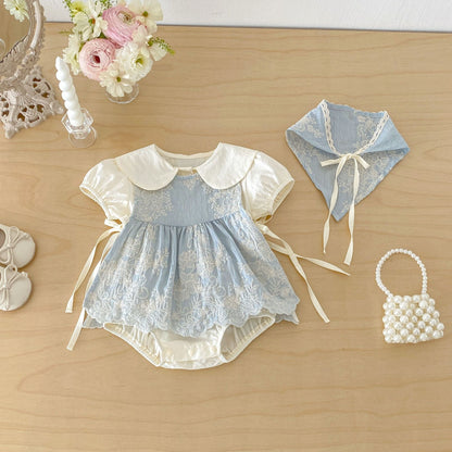 【BABY】夏新作刺繍ロンパースSK105816