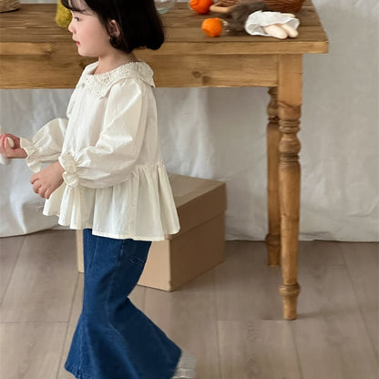 【BABY&KID】レースフリルカラーブラウスSK101442