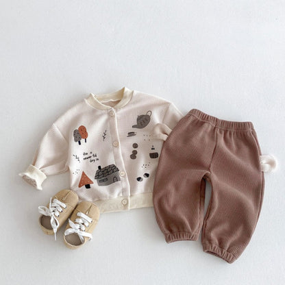 【BABY&KID】ワッフルカジュアルセットアップSK050801