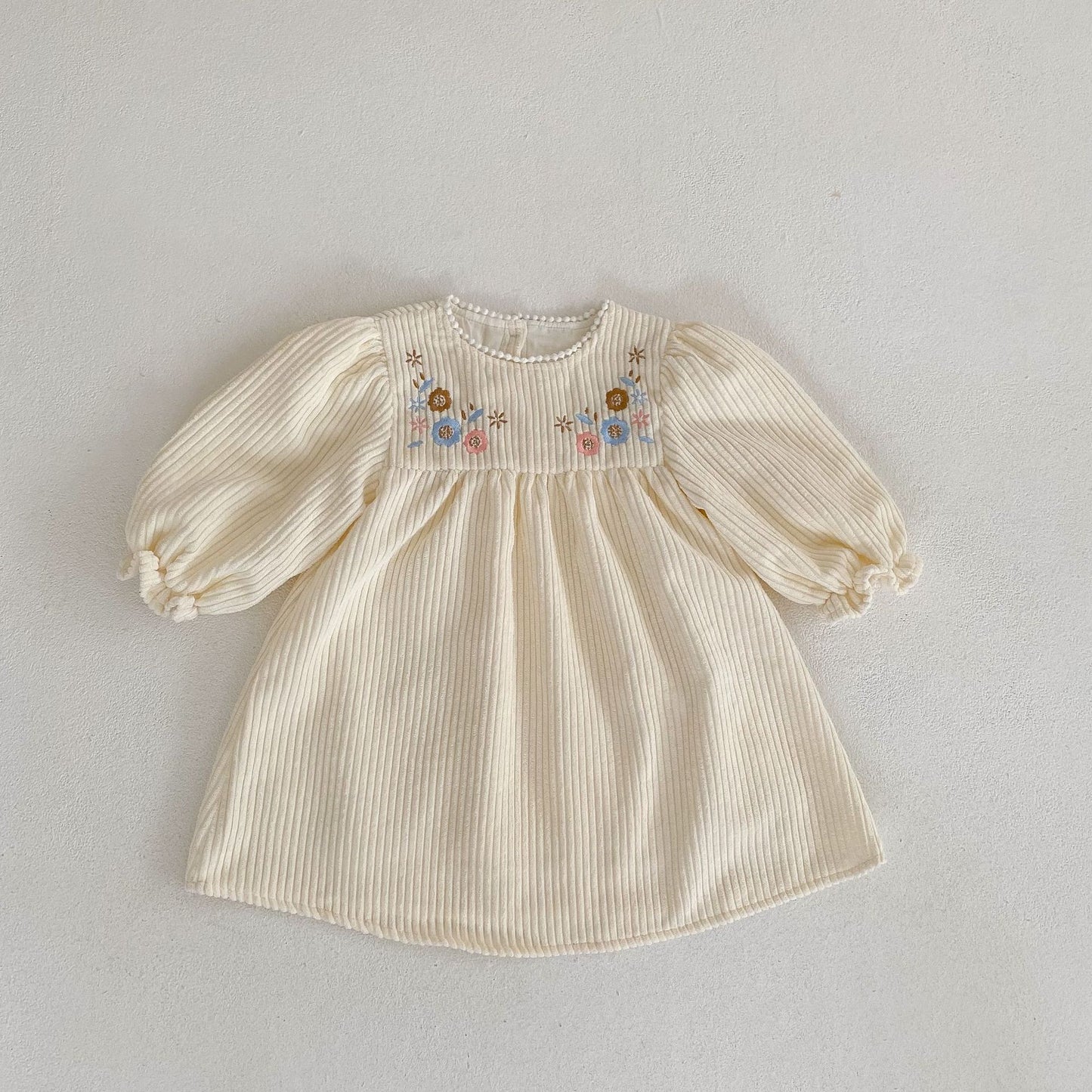 【BABY&KID】コーデュロイフラワークリーワンピースSK031804
