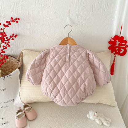 【BABY】冬新作うさぎ裏起毛カバーオールSK102715