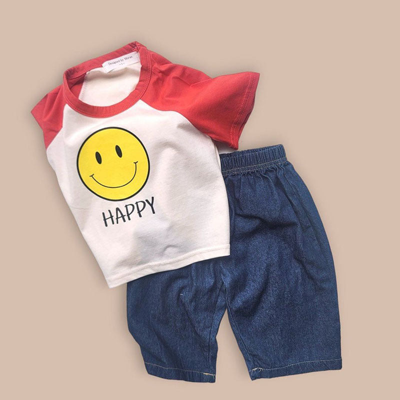 【BABY】夏新作 スマイルプリントTシャツSK080827