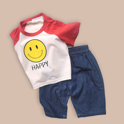 【BABY】夏新作 スマイルプリントTシャツSK080827