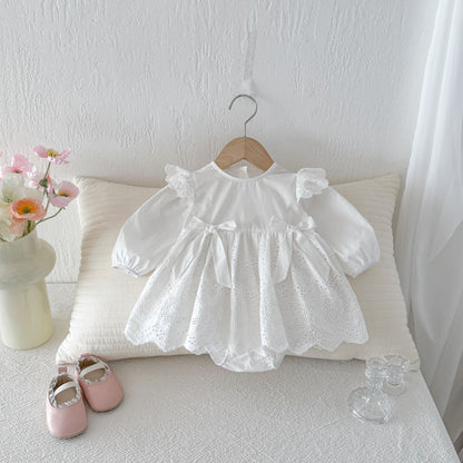【BABY】プリンセスフリルロンパースワンピSK103609