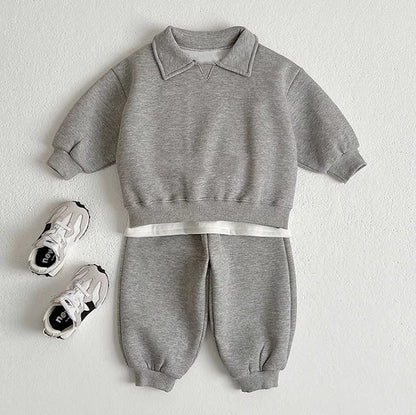 【BABY&KID】韓国風無地セットアップSK030315