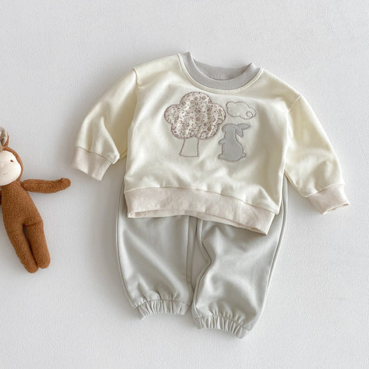 【BABY&KID】うさぎカジュアルセットアップSK092709