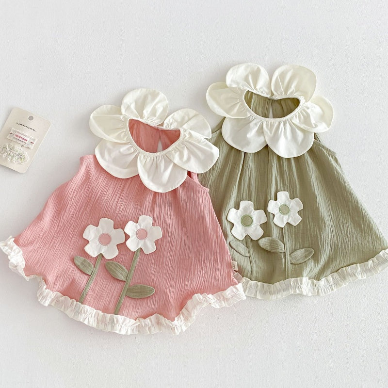 【BABY&KID】夏新作立体フラワーワンピースSK105913