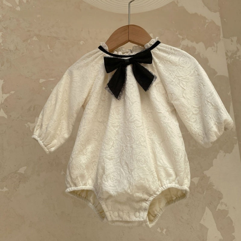 【BABY】フレンチスウィート蝶結びロンパースSK107403