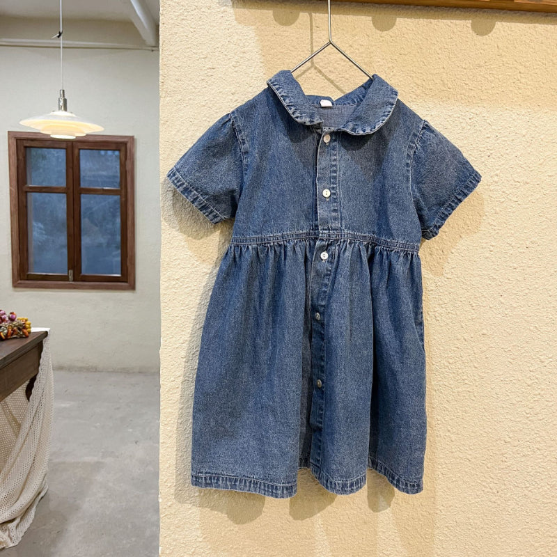 【BABY＆KID】夏新作 オシャレデニムワンピース、セットアップSK063010