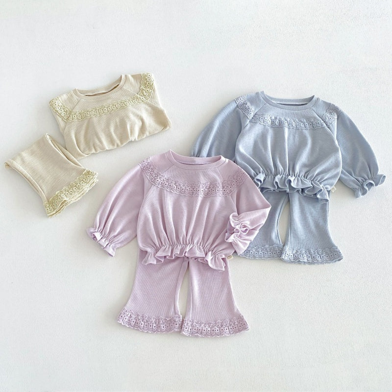 【BABY&KID】スウィートニットフリルセットアップSK106614