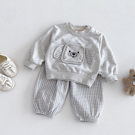 【BABY】韓国風カートゥーンドッグセットアップSK103419