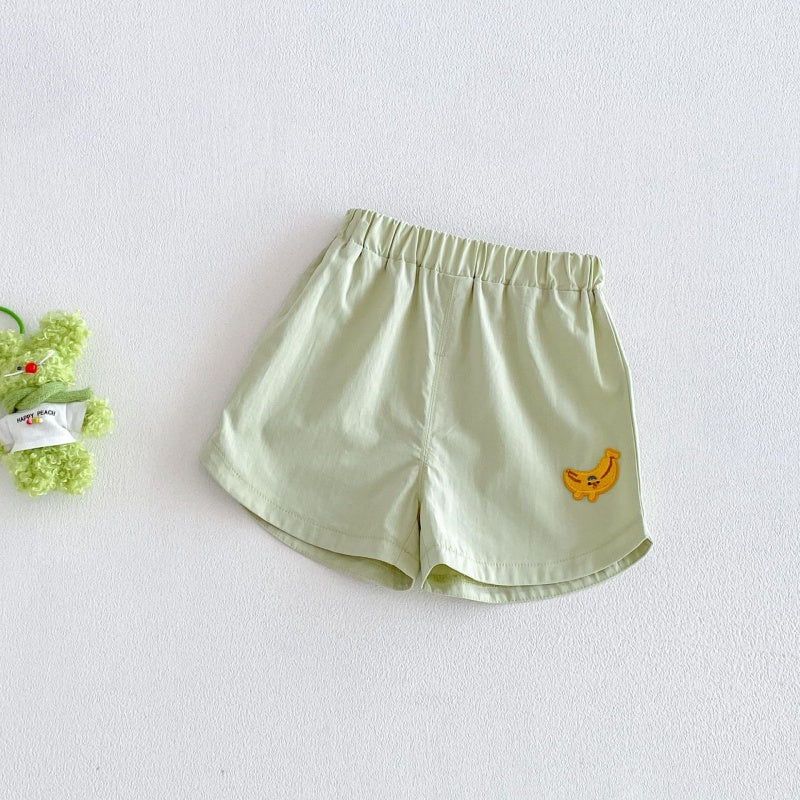 【BABY&KID】夏新作フルーツ刺繍ショートパンツSK106119