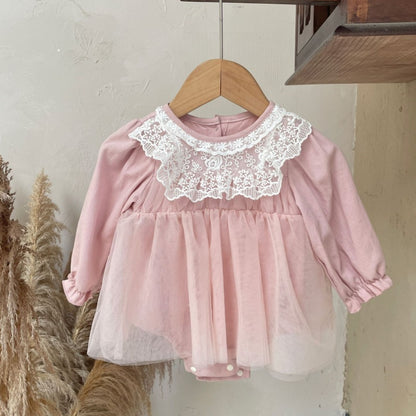 【BABY】レースチュールロンパースSK107405