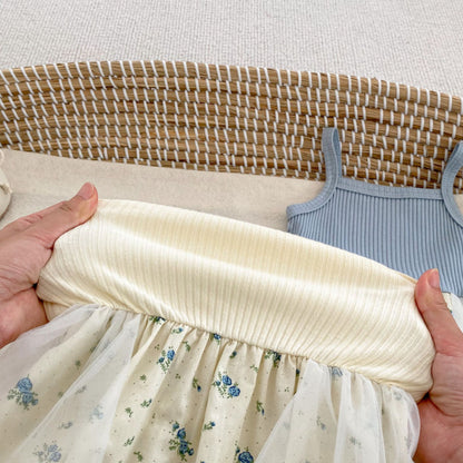 【BABY】夏新作 メッシュロンパース＆カーディガンセットアップSK071908